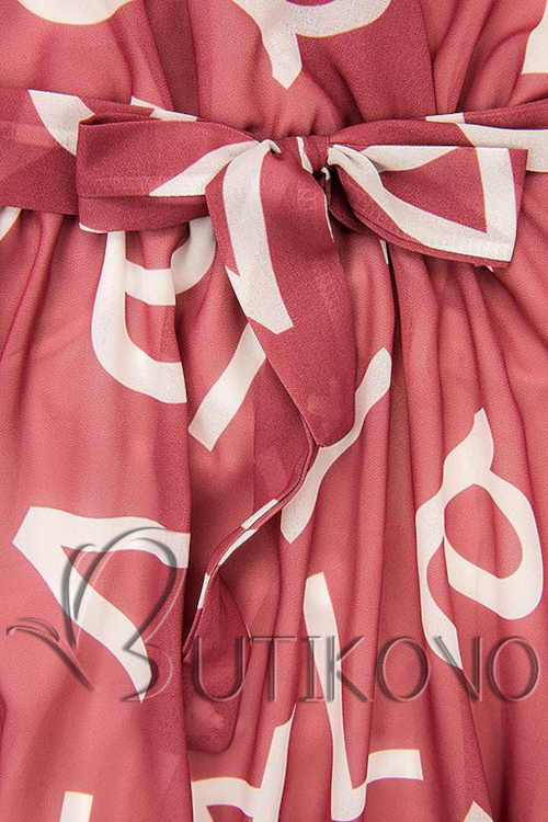 Modern női midi hosszúságú ruha rózsaszín