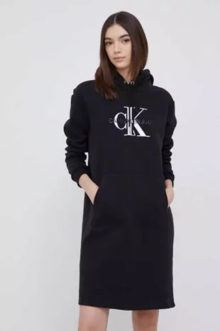 Calvin Klein kapucnis pulcsis ruha hosszú ujjakkal