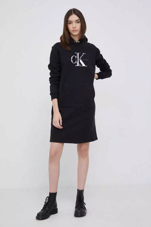 CK hosszú ujjú pulóver ruha