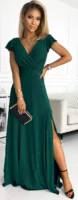 Gyönyörű zöld hosszú báli ruha CRYSTAL