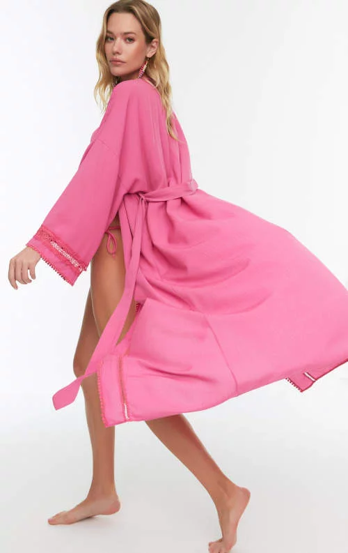 Rózsaszín nyári igen ruha fürdőruhákhoz