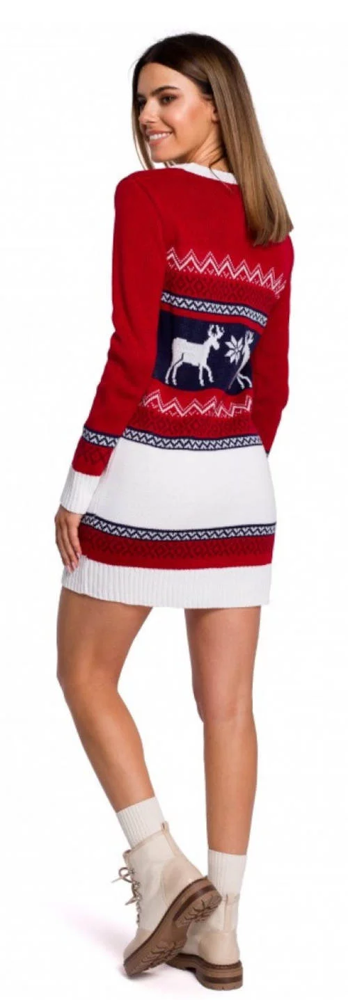 Rövid pulóver női karácsonyi ruha